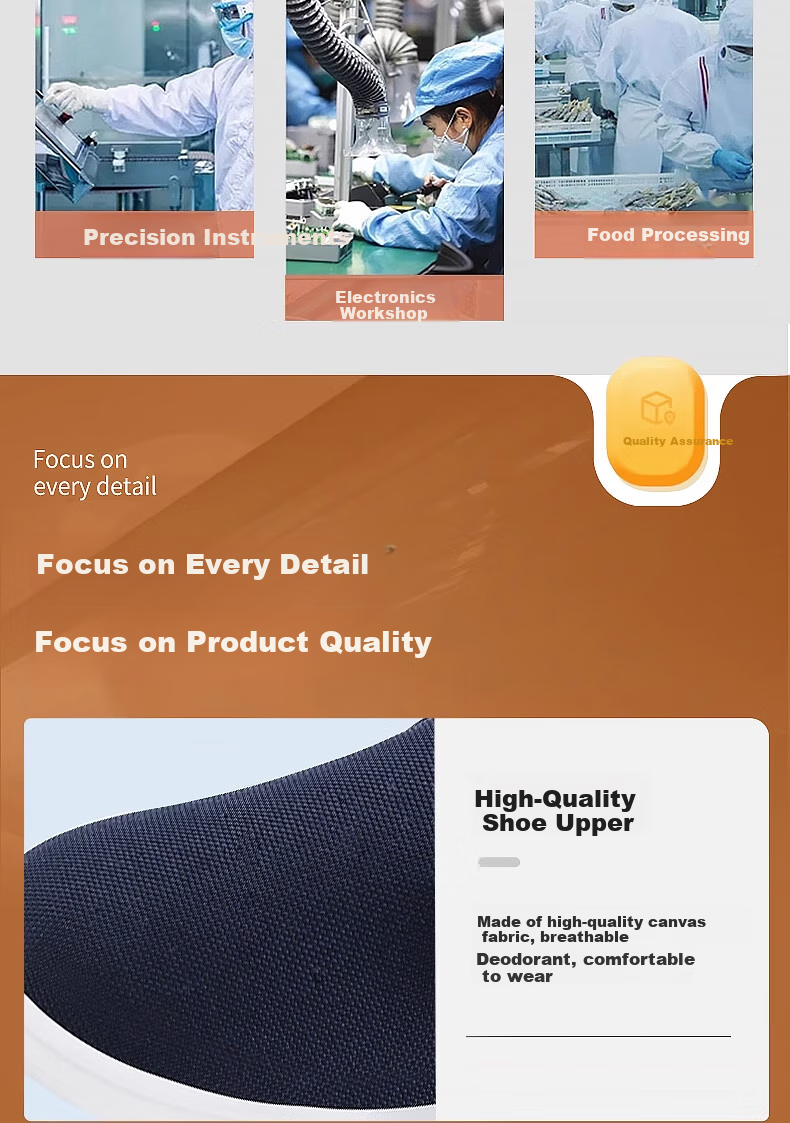 Mulang Anti-Static Mid-Top Shoes, Thickened Soft Sole, for Food Factory Clean Room, Specialized for Men And Women, Dust-Proof Non-Slip Breathable Work Shoes, Blue PU Mid-Top Shoes, Size 45 8