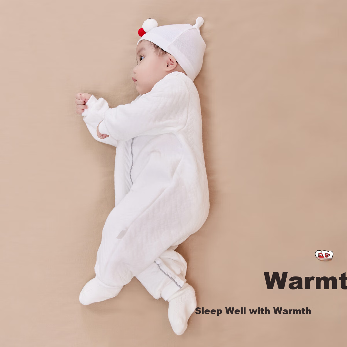 DEESHA Baby Clothes, Infant Onesie, Air Cotton Warm Pajamas, Newborn Clothing, Quilted High-End (Gray), Size 73