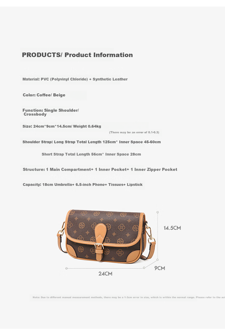Aokang Women's Handbag, Trendy Small Square Bag, Light Luxury Underarm Crossbody Shoulder Bag, Birthday And Mother's Day Gift for Mom Or Wife 9