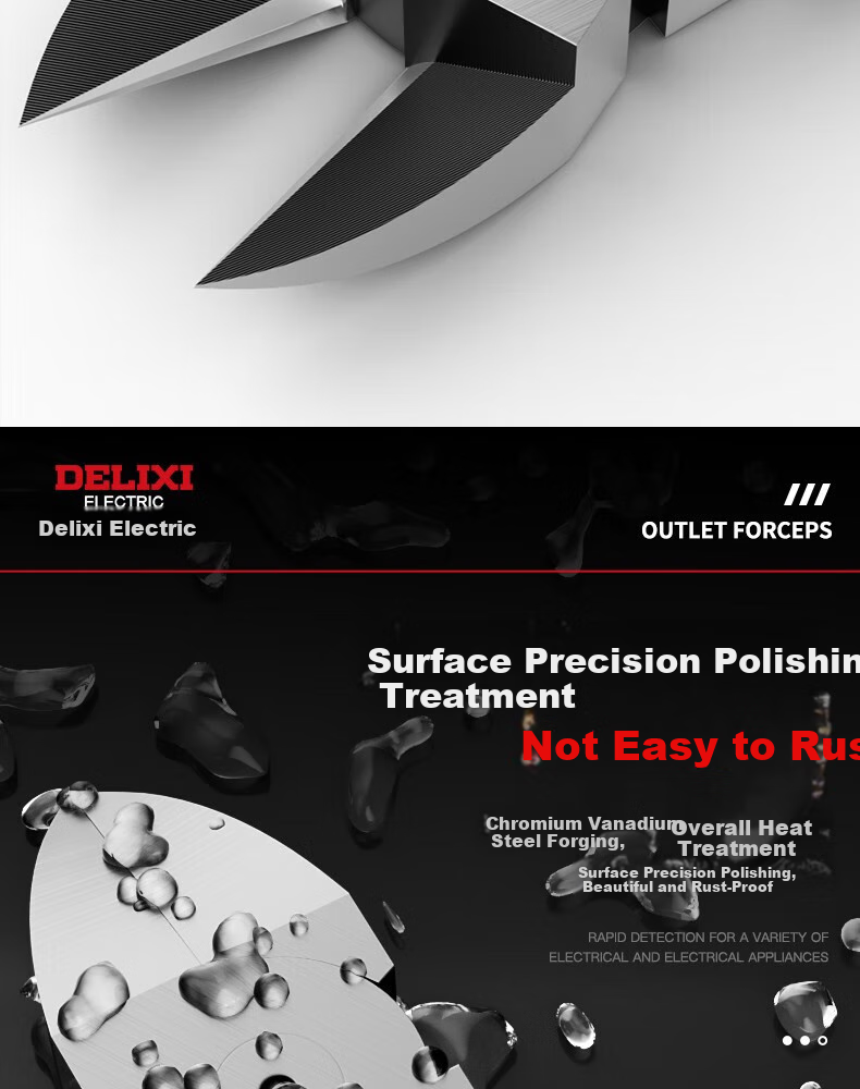 DELIXI ELECTRIC Side-Cutting Pliers, Industrial-Grade High-Tech Electronic Model Scissors, Electronic Pliers, Diagonal Cutting Pliers, 6-Inch Thick Versio 12
