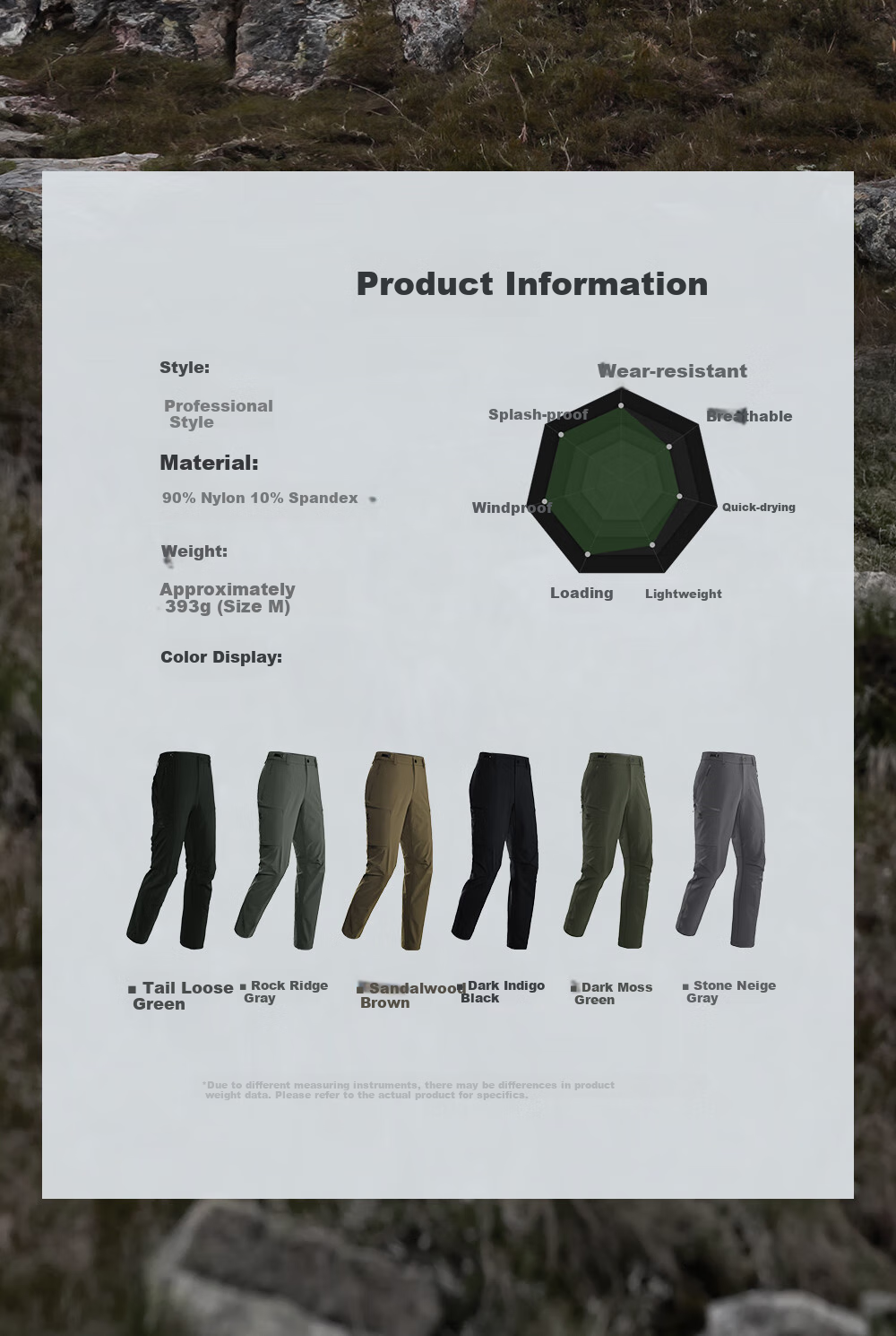 KAILAS Men's T10-X Softshell Pants CORDURA Durable Breathable Windproof Outdoor Heavy-Duty Hiking Pants 4