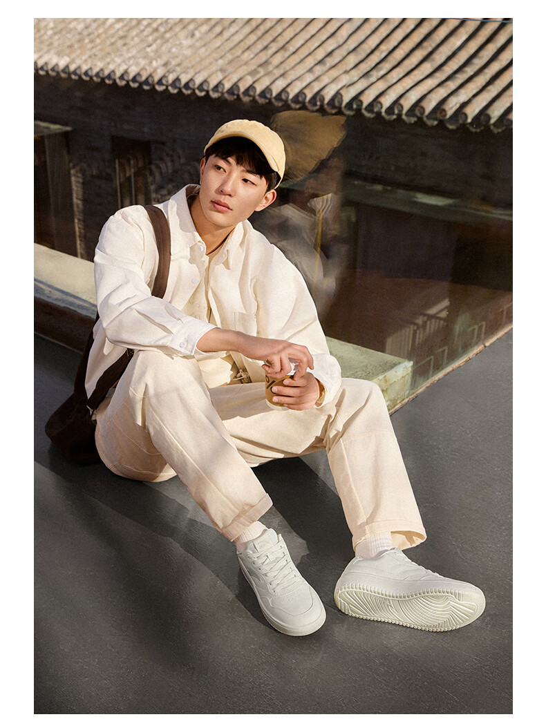Anta Light Step V2 Lightweight Soft and Elastic Men's Sneakers Summer Breathable Couple's White Shoes Thick Sole Durable Height Increasing Casual Shoes 2