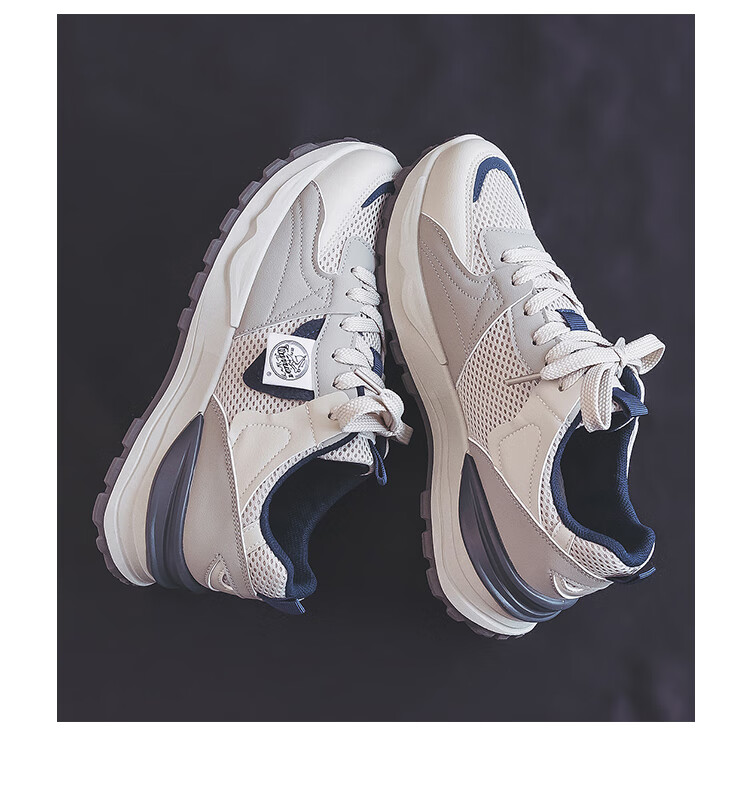 Warrior Women's Shoes 2026 Spring New Fashion Simple Versatile Casual Shoes Gray Blue Size 39 (245mm) 14