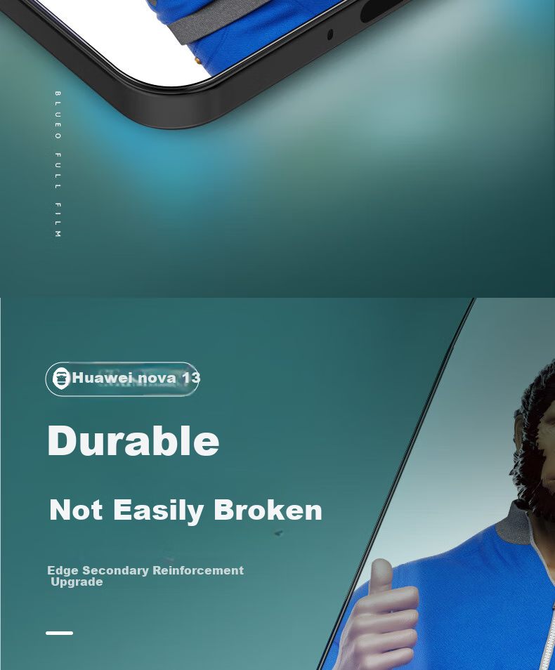 Mr. Blue Gorilla Huawei Nova 15 Pro/15 Ultra Screen Protector Tempered Glass Full Coverage HD Anti-Drop Phone Protective Film 5
