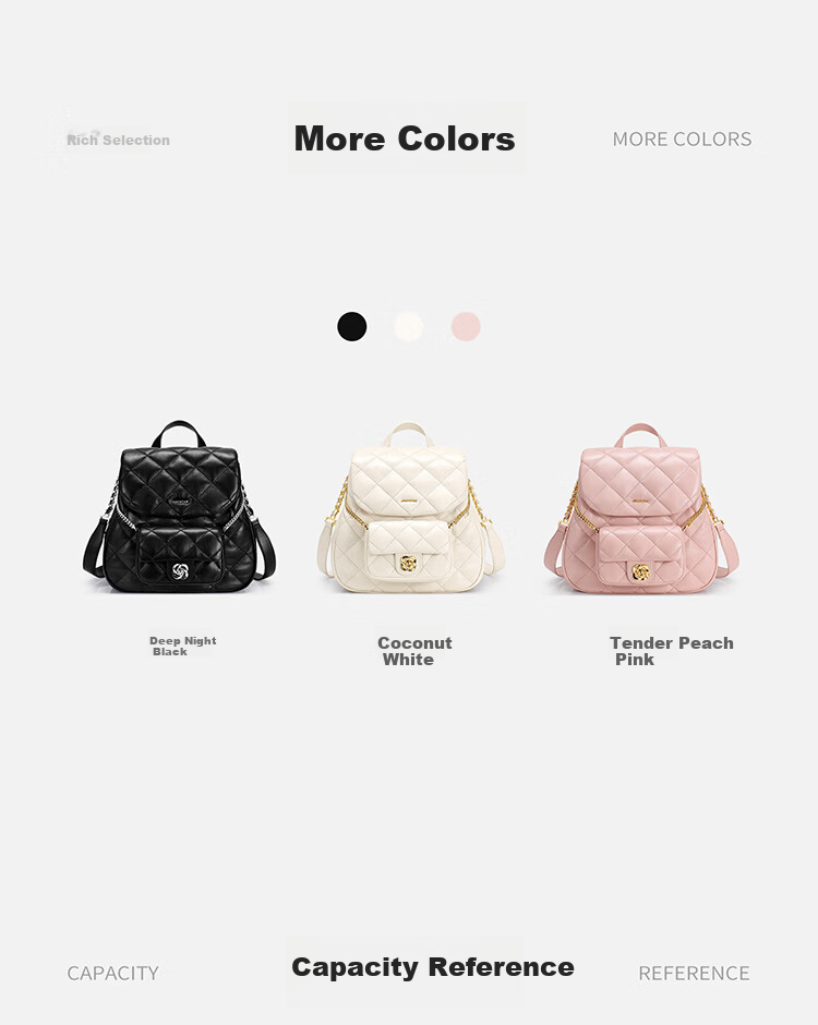 JUST STAR Backpack for Women, 2026 New Style Bag, Light Luxury Commuter Lightweight Travel Backpack, Schoolbag, Birthday Gift 9