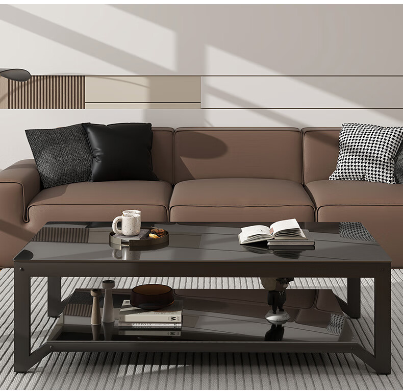 Fanshe Coffee Table, Living Room Tea Table, Office Coffee Table, Small Apartment Glass Sofa Table, Modern Minimalist Tea Table 3