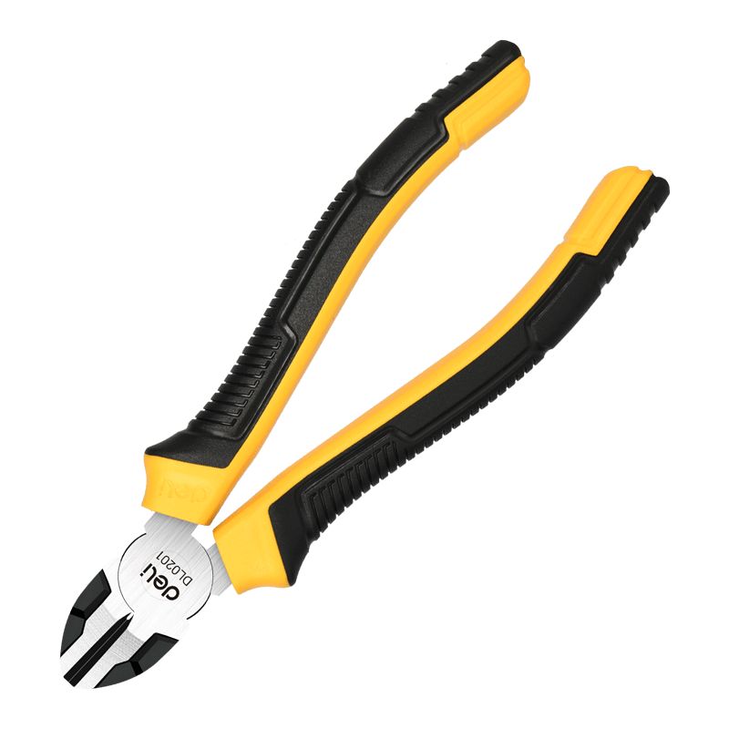 Deli Sold by JD Deli Pliers with Non-Slip Rubber Handle, Diagonal Cutting Pliers, High Carbon Steel Diagonal Pliers, 6 Inches