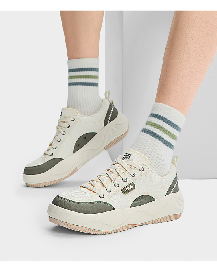 FILA Official Men's Shoes, COOKIES Retro Canvas Shoes, Cookie Shoes, Fashionable Casual Shoes 3
