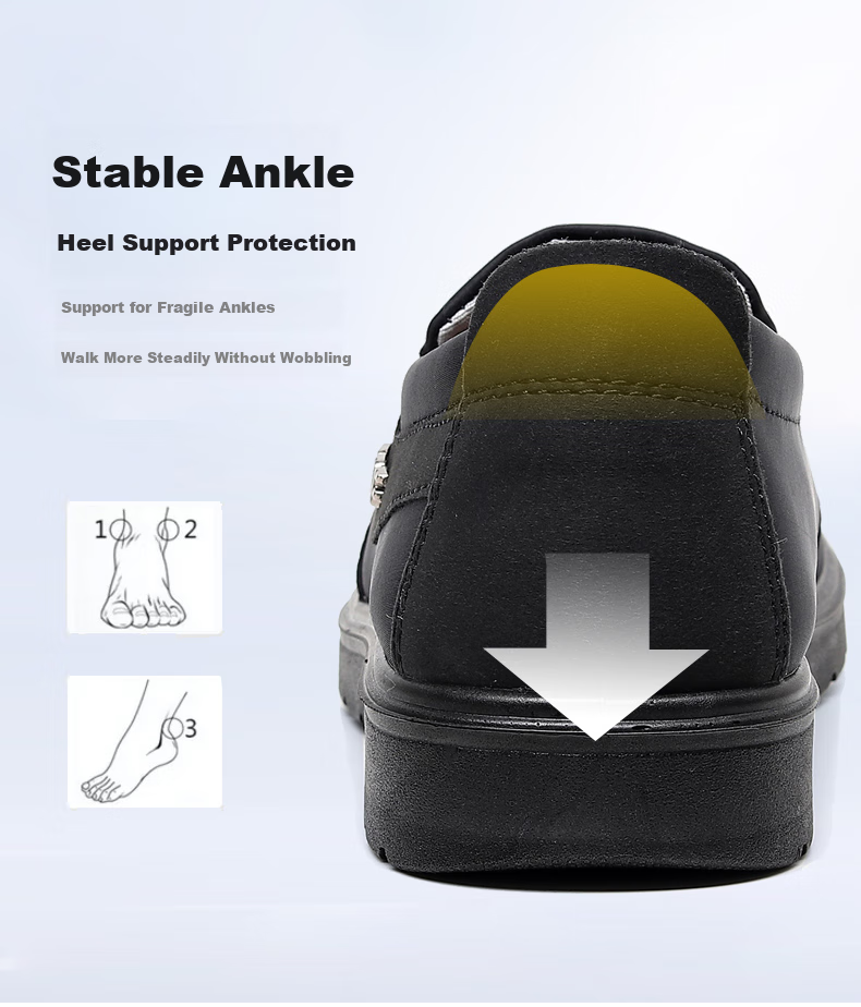 Ankang Old Beijing Cloth Shoes for Men, Breathable Waterproof Dad Shoes, Soft-Soled AK33623 for Middle-Aged And Elderly, Coffee Color, Size 47 6