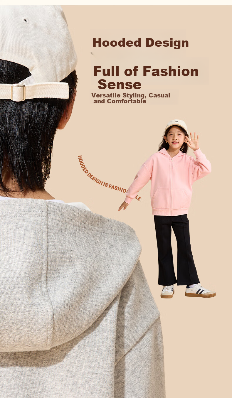 Baleno Boys' Jacket Spring And Autumn 2025 Style, Thin Sports Long-Sleeve Hoodie for Older Children, Autumn Wear Hooded Cardigan Trendy 4
