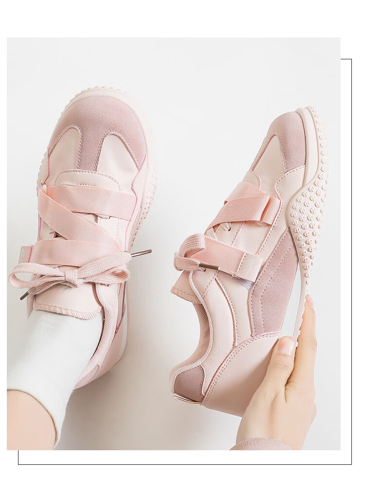 Huili Official Women's Shoes, Dexun Shoes for Women, New Spring 2026 Style, Versatile Lightweight Casual Sneakers, Pink, Size 38 17