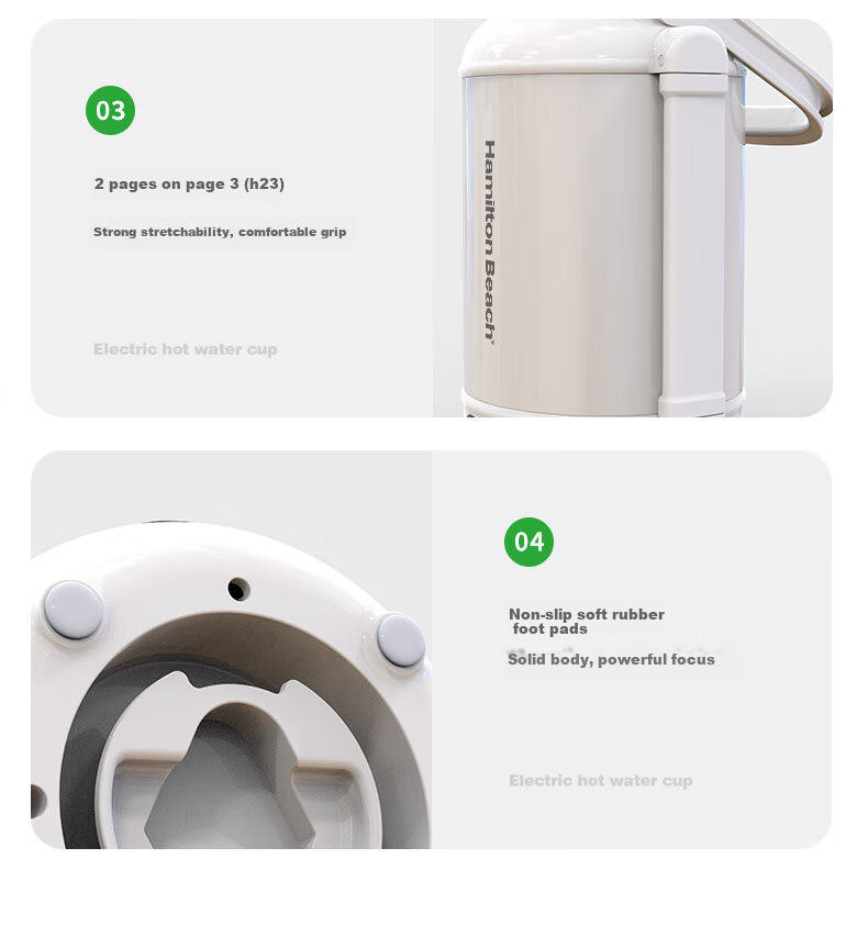 Hamilton Beach Portable Electric Kettle Health Pot Water Boiler Cup 1.2L Baby-Friendly Grade 316L Stainless Steel Camping Travel Insulated Hot And Cold Temperature Control EC12101 11