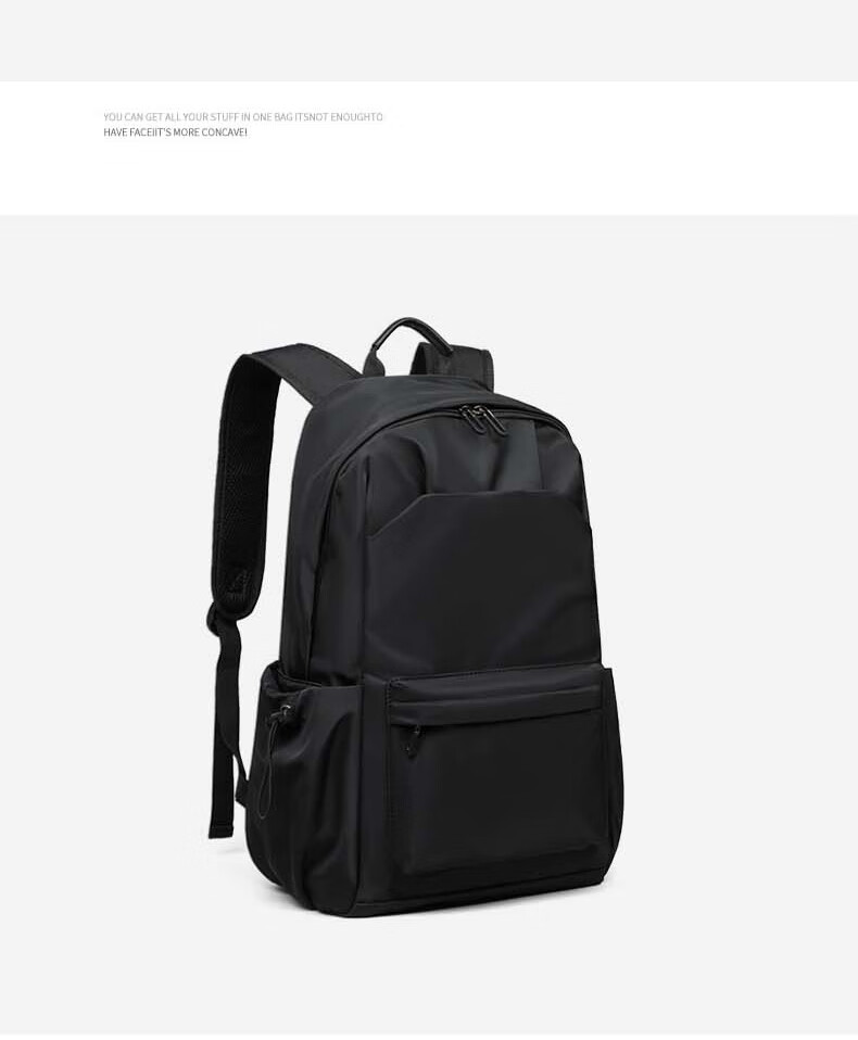 Viney Backpack, Men's School Bag, Travel Business Laptop Bag, Large Capacity, for Middle And High School Students, with A Sophisticated Feel 1