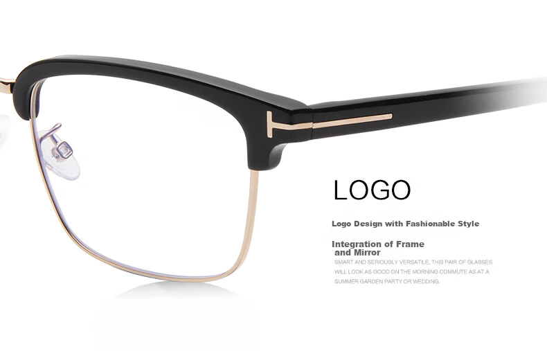 TOM FORD Eyeglass Frames for Men And Women, Optical Frames, Business Lightweight Anti-Blue Light Lenses, Glasses with Prescription Lenses, Eyeglass Frames TF5635 9