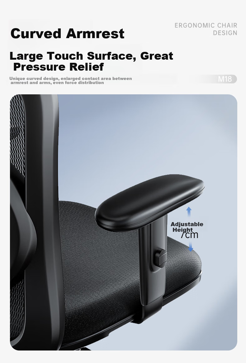SIHOO M18 Ergonomic Office Chair, Home Computer Chair, Swivel Chair with Four-Way Lumbar Support 11