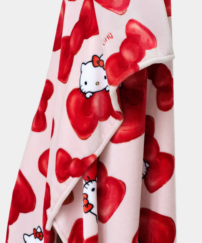 TBH Sanrio Hello Kitty Two-In Flannel Pillow Blanket Air Conditioning Throw Nap Blanket Car Backrest Pillow Blanket 5