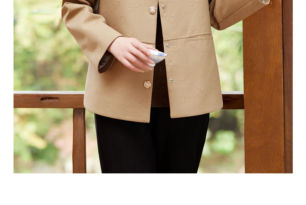 YUZHAOLIN 2025 Spring Middle-aged and Elderly Women's Jacket Coat Mom Clothes Y51D013 17
