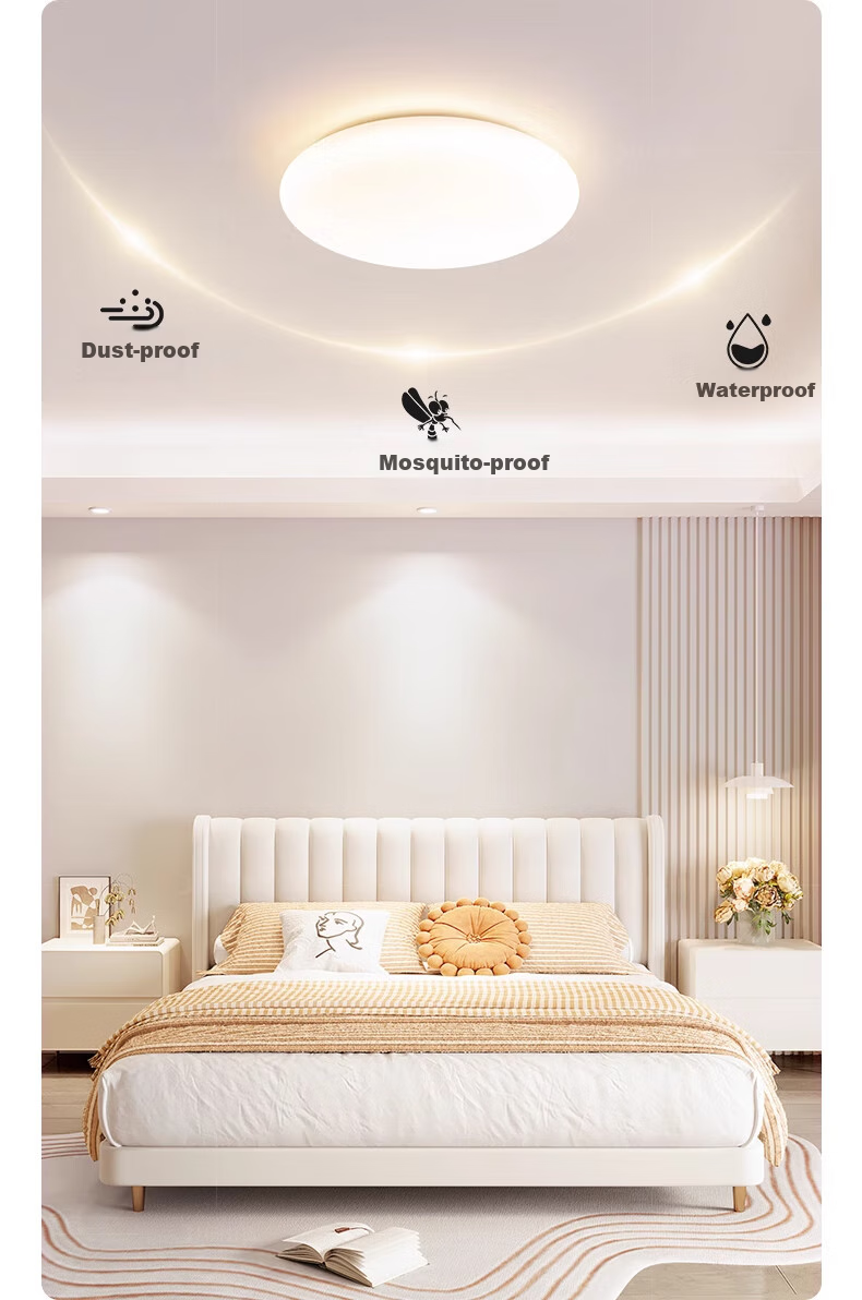 Yueying Linzhiguang Floating Light Eye-Protecting Ceiling Lamp for Living Room, Modern Minimalist Cream Style Main Lighting Fixture 20