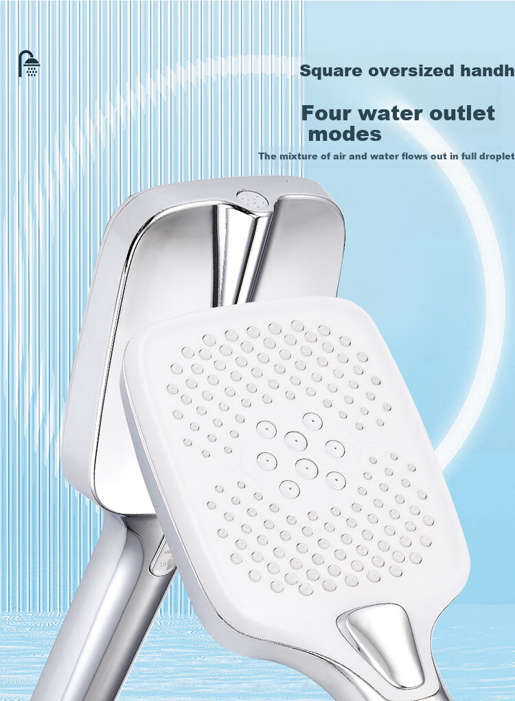 Larsd Shower Set with Bathroom Copper Faucet Shower Head, High-Pressure Shower Sprayer Handheld Shower Head Complete Set N026 7