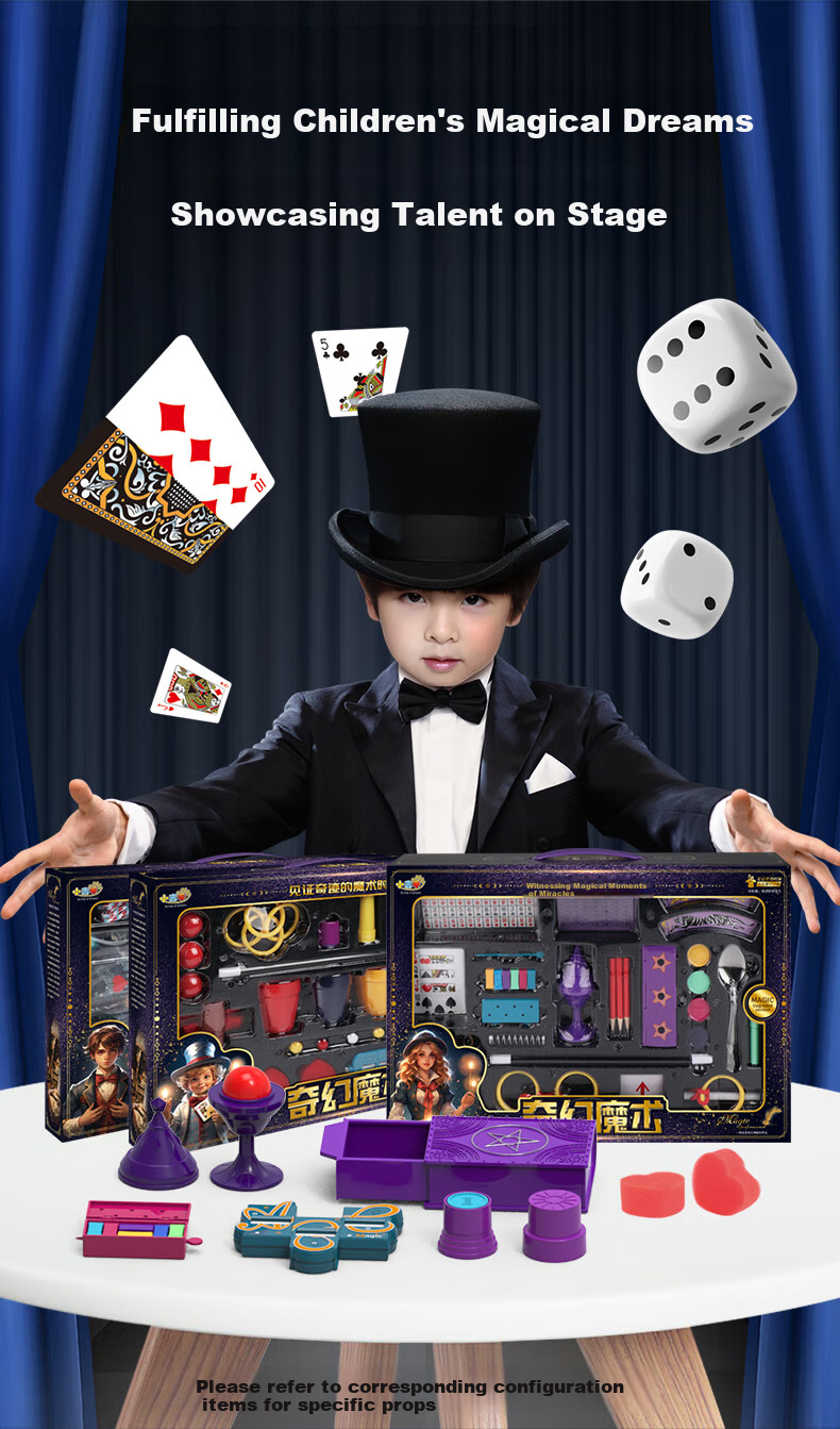 Kakabeier Children's Magic Tricks Toy for Boys And Girls Aged 3-10, Creative Magic Box, Magician Performance, Student Birthday Gift 6