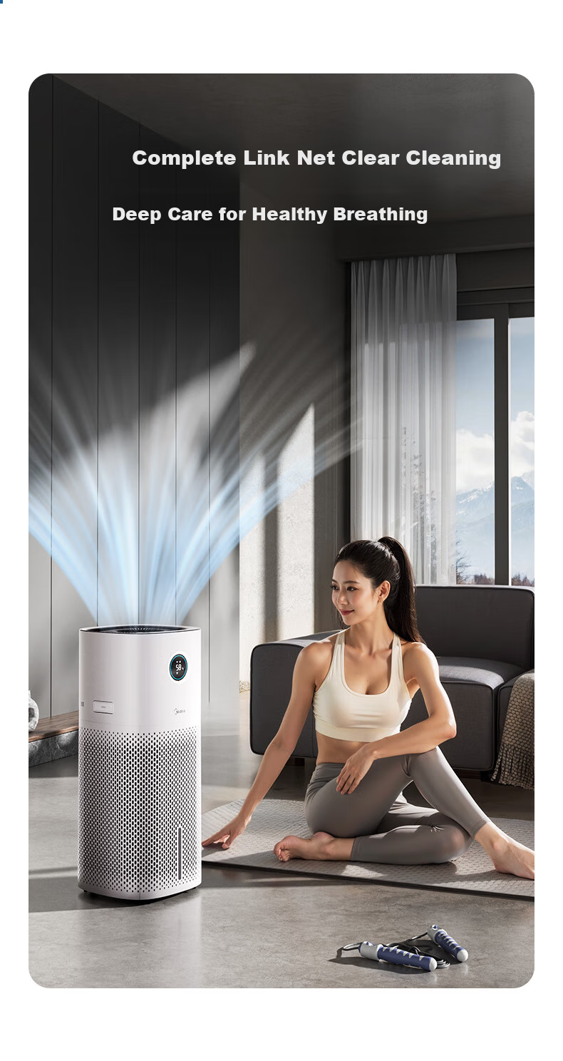 Midea [UV Sterilization] Mist-Free Air Purifier And Humidifier, Large Capacity Floor-Standing Home Bedroom Quiet Model for Pregnant Women And Infants, Rhinitis Relief, Gift for Women SZK-U12 HarmonyOS Smart Connectio 16