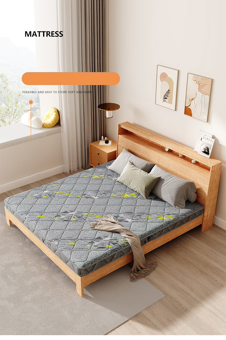 L&S Coconut Palm Fiber Mattress, Foldable Hard Coir Mat, Natural 3E Coconut Palm Fiber Mattress, CD55120*200*10cm, Medium Firmness 2