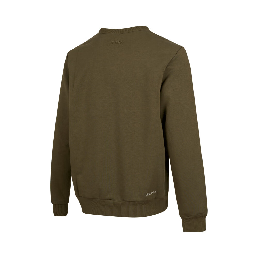 NIKE Men's Spring And Autumn Crew Neck Sweatshirt, Casual Quick-Dry, HV8208-222, Green, L