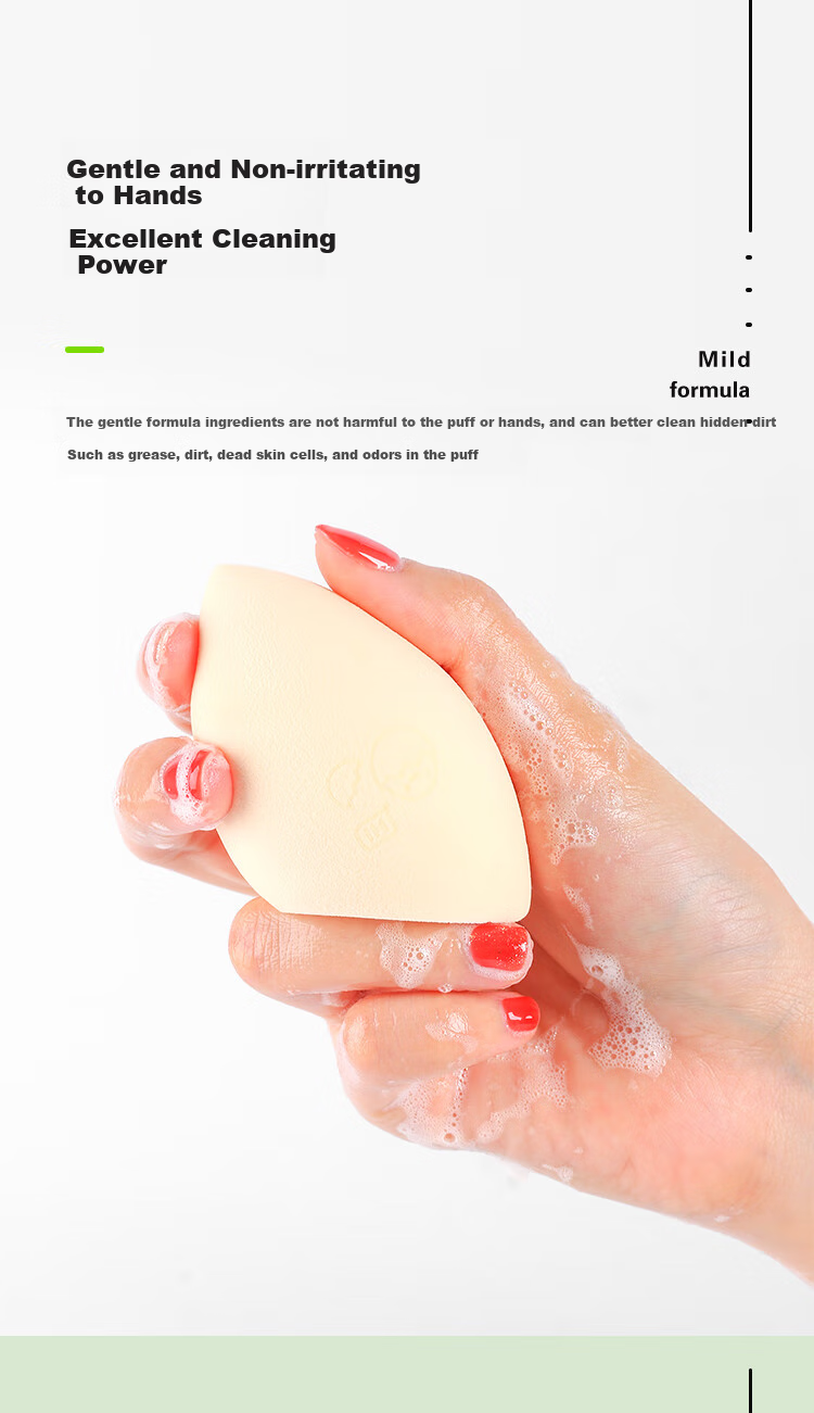 Yaozhi Powder Puff Cleaner, Glycerin Fruit Flavor, 150ml, Sponge Makeup Beauty Blender Cleaning Agent, Makeup Brush Tool Cleaning Solutio 3