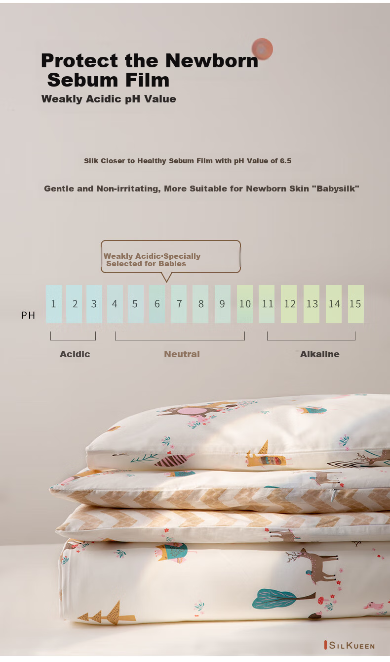 SILKUEEN [Children's Silk Quilt] 100% Mulberry Silk Baby Class A Silk, Weight 0.5 Jin, 120*150cm [Nuodika] 7