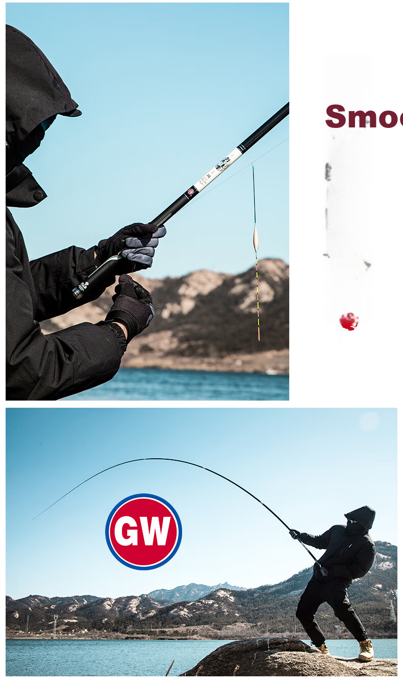 GW Biezhuo Zizun 3.6-Meter 28-Tune Comprehensive Big Fish Rod, Carbon Fiber Pole, Ultra-Light Carp Fishing Rod, Lake And Reservoir Big Fish Rod 15