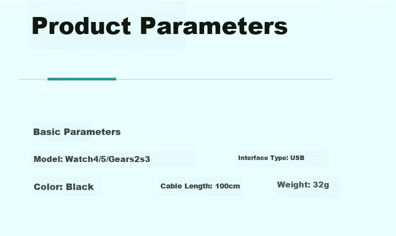 Baking Compatible with Samsung Watch Charging Cable, USB Charging Dock, Wireless Magnetic Charging Cable for Watch6/5pro/5/4/3/7ultra/Active2/1 2