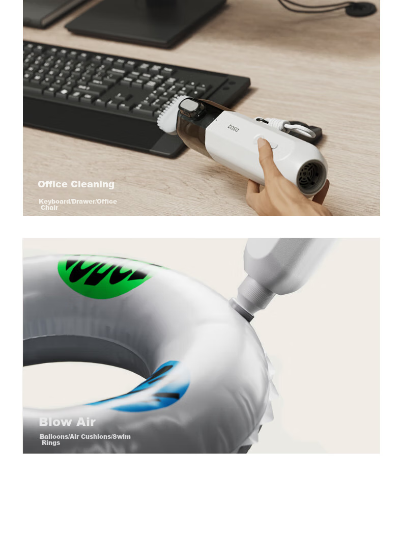 Basa Car Vacuum Cleaner, Cordless Handheld High Suction Power, for Car And Home Use, Desktop Cleaning, High Power, Mini Portable Handheld Vacuum, 6000Pa 15