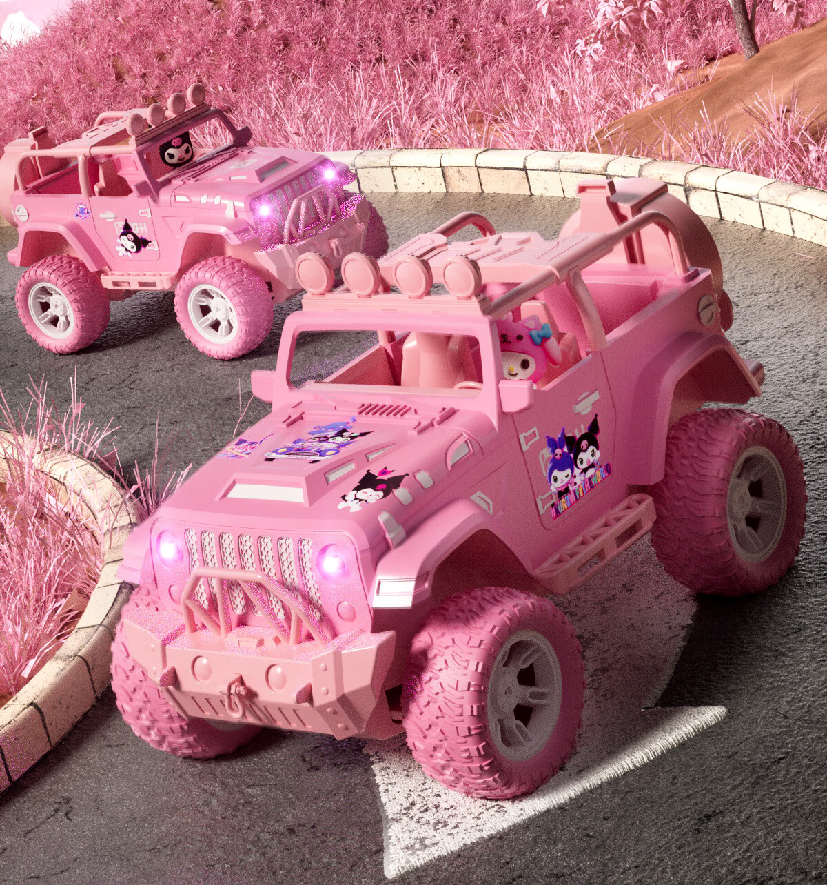 Kuangyeqishi Children's Remote Control Car Toy for Girls Aged 3-6 And 7-10 Years Old, Four-Wheel Drive Electric Car Toy, Birthday Gift 9