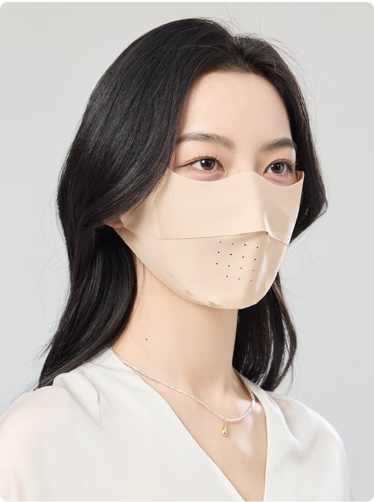 JIUMU Ice Silk Sun Protection Face Mask for Men And Women, Summer UV Protection, Sunshade, Cycling, 3D Eye Protection, Full Face UV Protection Mask 15