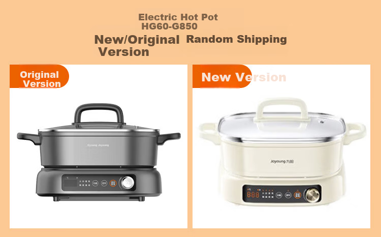 Joyoung Household Multi-Functional Pot, 6L Large Capacity, Detachable Electric Hot Pot, 10 Heat Settings, Non-Stick Inner Pot, Electric Cooking Pot HG60-G850 1