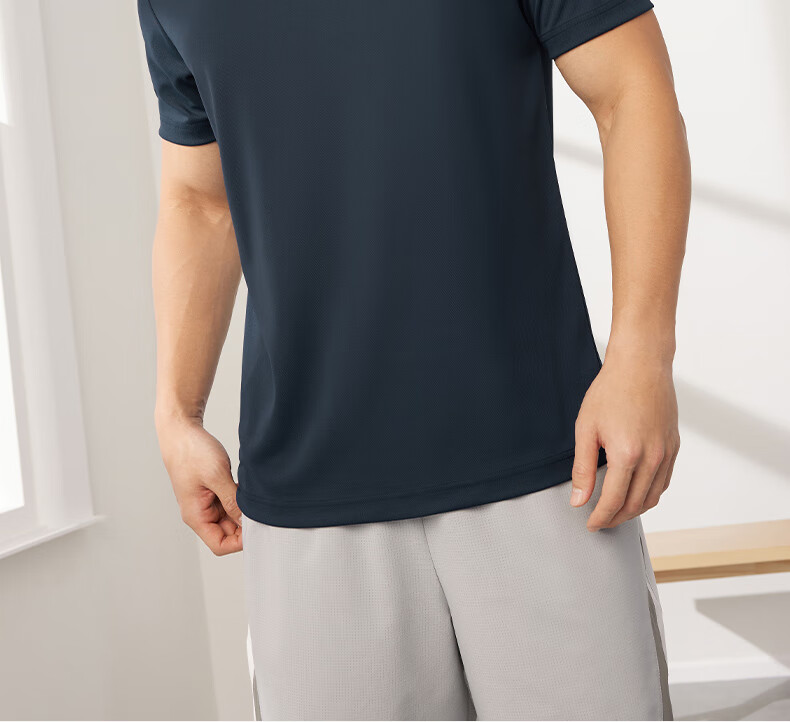 361° Men's Short-Sleeve T-Shirt, Summer Quick-Dry Polo Shirt, Running Fitness Sportswear, Half Sleeve, 652524102D-8 2