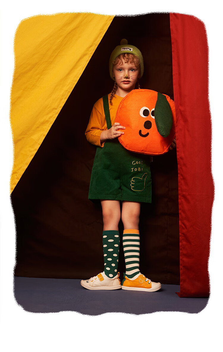 Kids.ing Cadix Baby Canvas Shoes, Spring Season Boys Girls Toddler Children Soft-Soled Duck Shoes, Preschool Cloth Shoes, Orange, Size 27 4