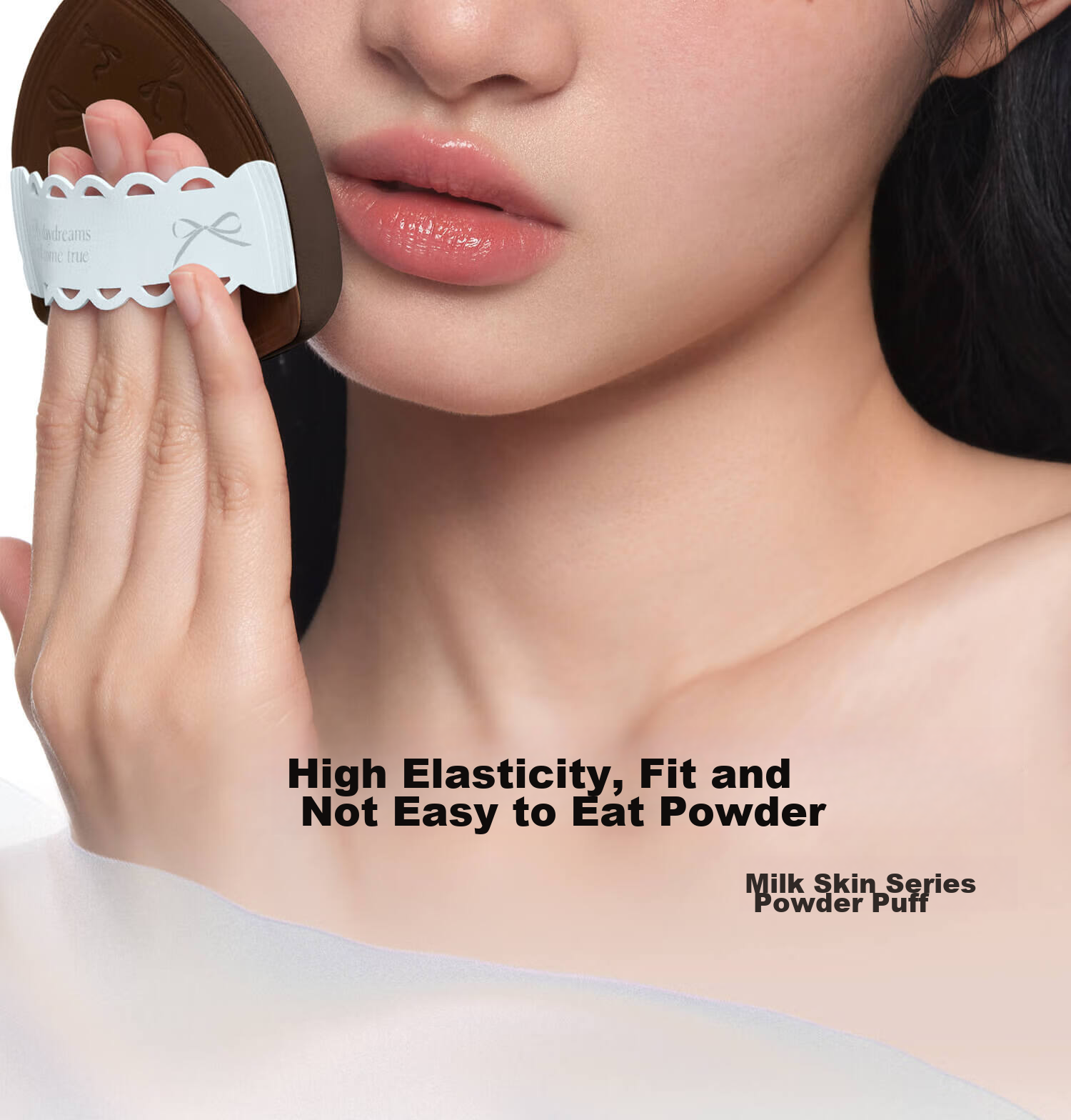 Everbab Air Cushion Milk Powder Puff Cotton Candy Makeup 2 Pieces, Foundation-Specific Dry And Wet Dual-Use, No Powder Absorption Makeup 2
