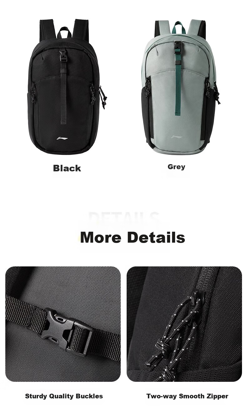 Li-Ning Backpack, Cycling Bag, Bicycle Road Bike Bag, Men's Outdoor Lightweight Hiking Bag, Waterproof Travel Bag for Trekking 12