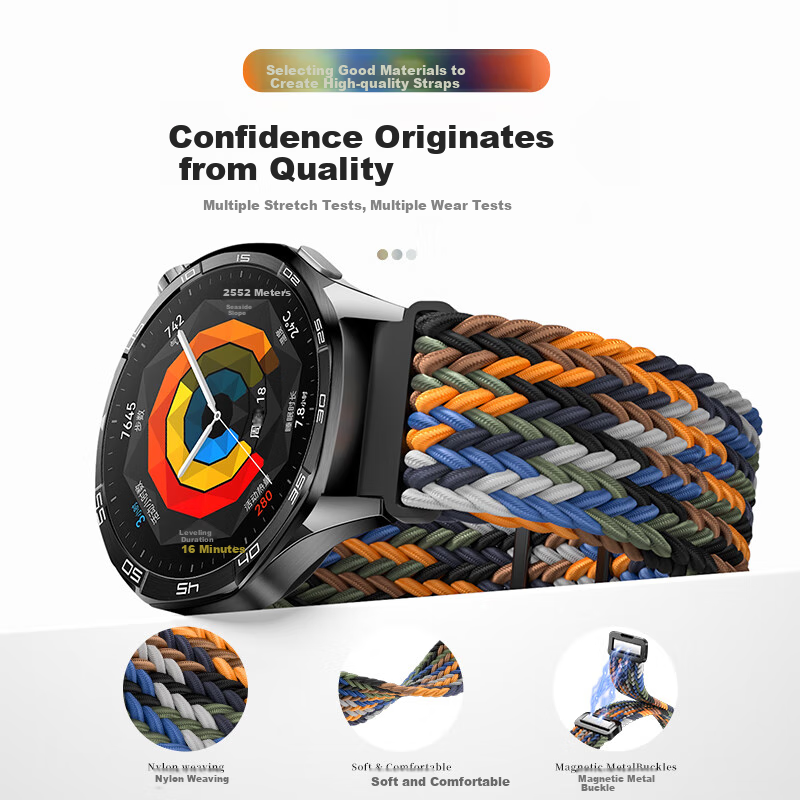 Weiqiantu [Magnetic Woven] Compatible with Huawei GT7/GT6/GT5/Pro Watch Band, Suitable for Watch6/6pro/Watch5/buds2/GT4/GT3, Extraordinary Master 2 Men's And Women's Styles