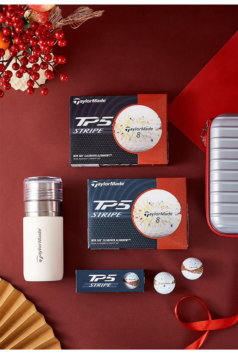 Taylormade TP5/TP5X Golf Balls, Five-Layer 24-Ball Limited Edition Gift Box, Birthday Present, Gift Set 2