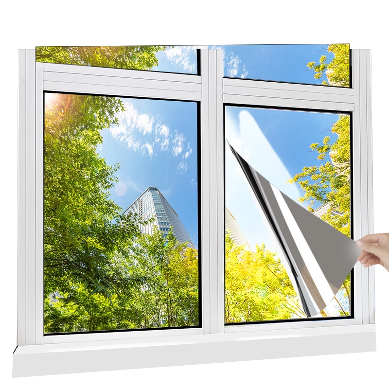 Xiruo Sun Protection Heat Insulation Film Window Glass Sticker Privacy Anti-Peeping Anti-Exposure Light Blocking Balcony Sunshade One-Way Viewing Privacy Film
