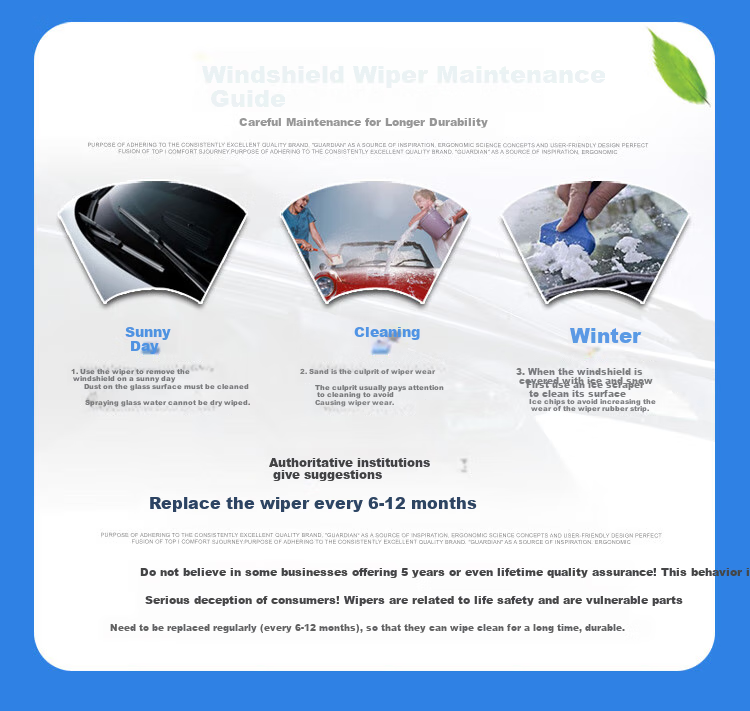 Aoye Windshield Wipers Suitable for Haval F5 (2018-2021 Models)/2018-2022 F7/F7X, Frameless Wiper Blades, Front Wipers, 1 Pair, 22+16 Inches 4
