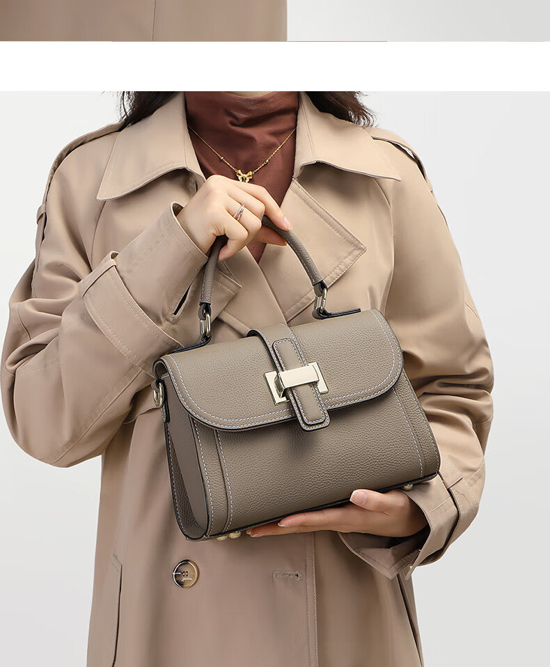Aiqinghai Leather Handbag, Women's Crossbody Bag, Shoulder Bag, Large Capacity, Practical Birthday And Mother's Day Gift for Mom 2