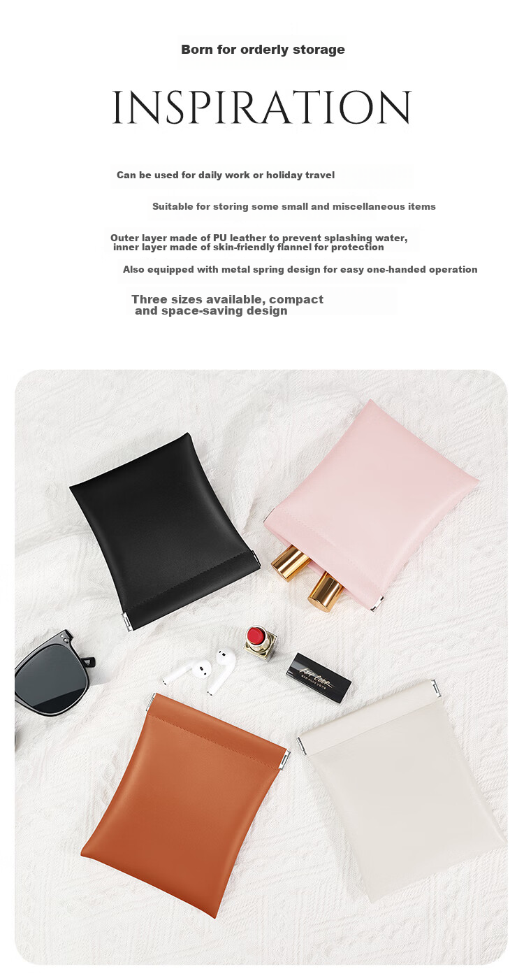 Biyoumei Travel Storage Bag, Elastic Mouth Makeup Organizer, Accessories Storage And Organization, Portable Travel Accessory 2