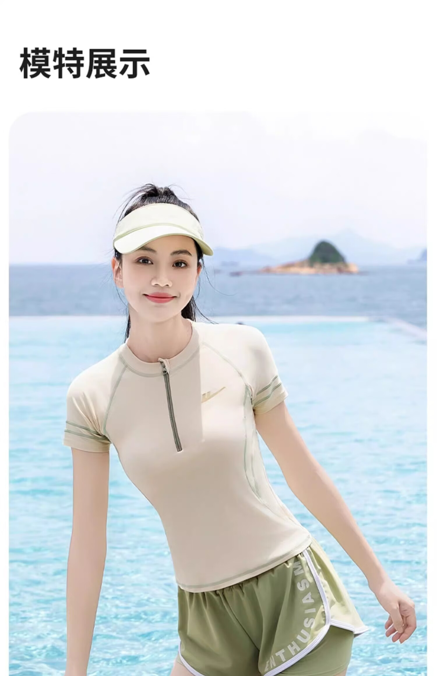 Huili One-Piece Swimsuit Dress for Women, Sexy Tummy Control Slimming Elegant Hot Spring Resort Swimwear 15255H1L Green 2XL 10