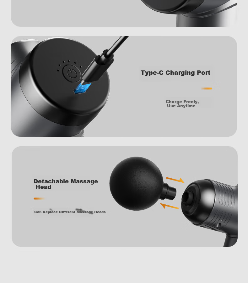 AUX Professional Fascia Gun Massager, Full Body Deep Muscle Relaxation, Sports Fitness Shoulder Neck Fascia Massage Gun, Gift for Parents, Mid-Autumn Festival Gift for Male And Female Teachers 20