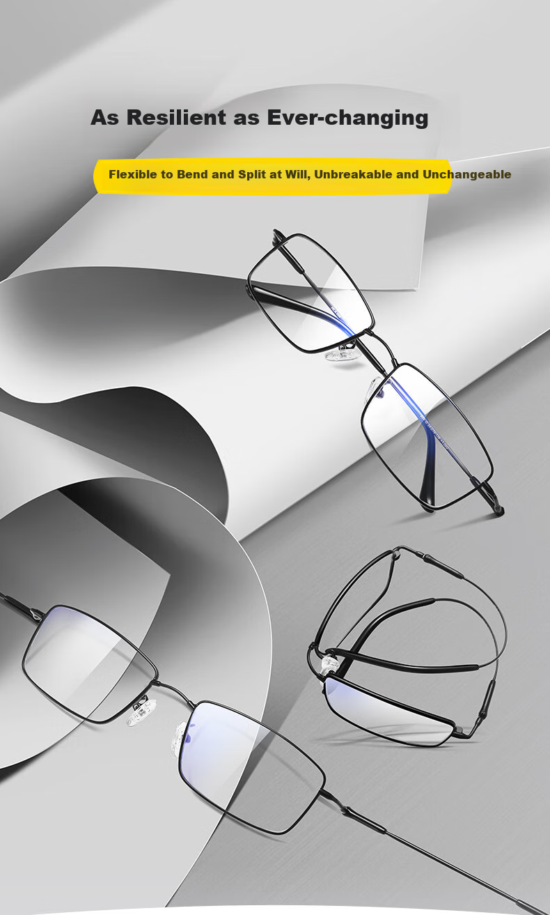 HLA Ultra-Light Reading Glasses for Men, High-Definition Anti-Blue Light Reading Glasses for Women with Memory High-Elastic Frame, Moyun Black, 200 Degrees 3