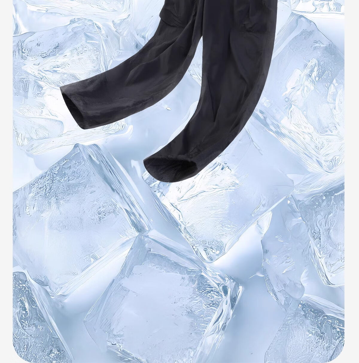 CAMEL Wang Junkai's Style Outdoor Quick-Dry Ice-Cool Casual Pants for Men, Spring Loose Breathable Straight-Leg Casual Hiking Trousers 5