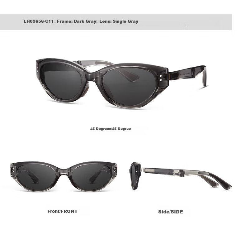 LOHO Foldable Cat Eye Sunglasses for Women, 2026 New Narrow Frame GM Polarized Sunglasses for Men, UV Protection LH09656 16
